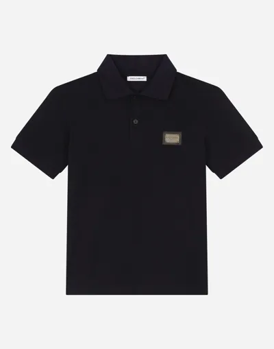 Dolce & Gabbana Piqué Polo-shirt With Logo Tag