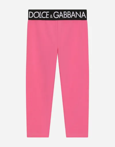 Dolce & Gabbana Interlock Leggings With Branded Elastic