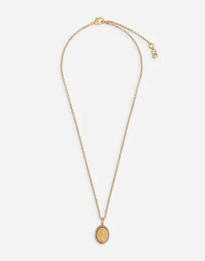 Dolce & Gabbana Long Necklace With Medal