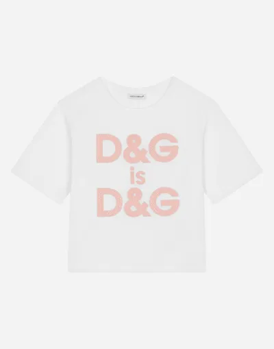 Dolce & Gabbana Jersey T-shirt With Logo Embroidery