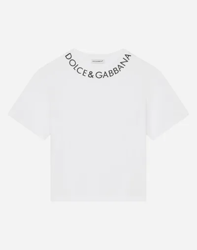 Dolce & Gabbana Jersey T-shirt With Logo Print