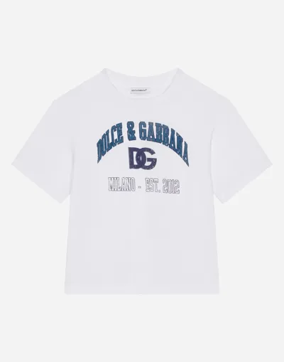 Dolce & Gabbana Jersey T-shirt With Dg Logo Print