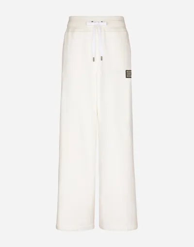 Dolce & Gabbana Terrycloth Jogging Pants With Logo Tag