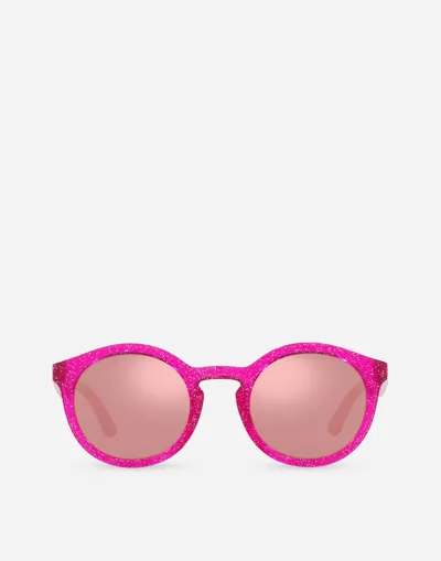 Dolce & Gabbana New Pattern Sunglasses In Pink