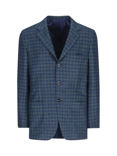 Kiton Jackets In Blue