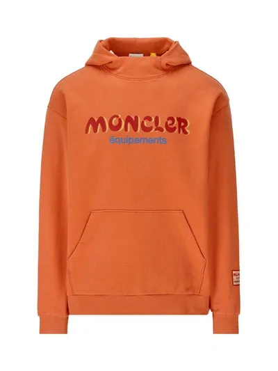 Moncler Genius Moncler X Salehe Bembury Logo Hoodie In Orange