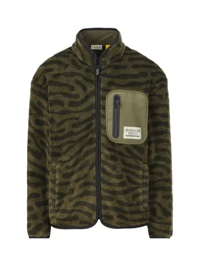 Moncler Genius Cardigan  X Salehe Bembury In Green