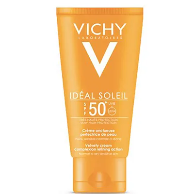 Vichy Idéal Soleil Velvety Cream Spf 50+ 50ml In White