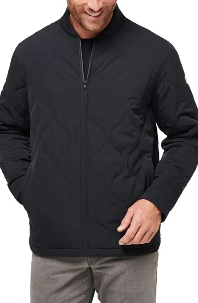 Travismathew Come What May Quilted Jacket In Black