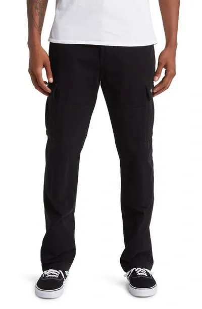 Dickies Double Knee Cotton Canvas Cargo Pants In Dkblk1