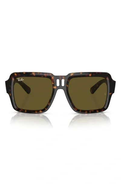 Ray Ban Magellan Square-frame Sunglasses In Braun