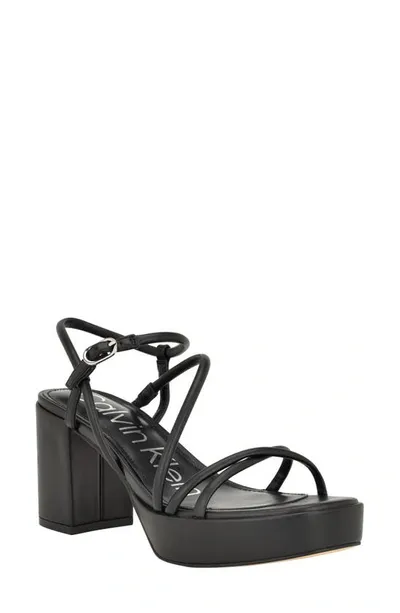 Calvin Klein Liliana Platform Sandal In Black