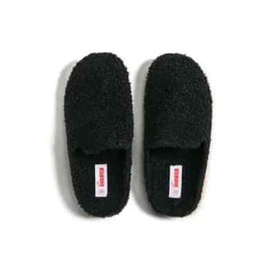 Freedom Moses Kush Jet Kush Fleece Slides In Black