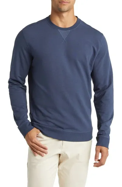 Johnnie-o Corbet Crewneck Sweatshirt In Navy