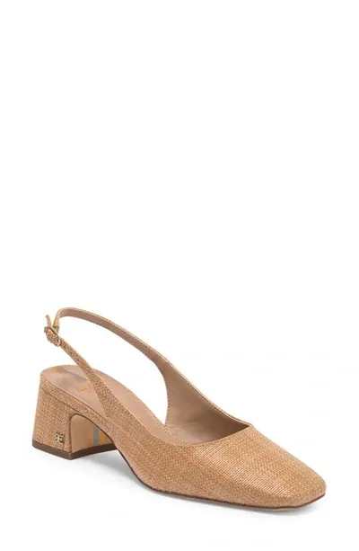 Sam Edelman Terra Slingback Pump In Buff Tan