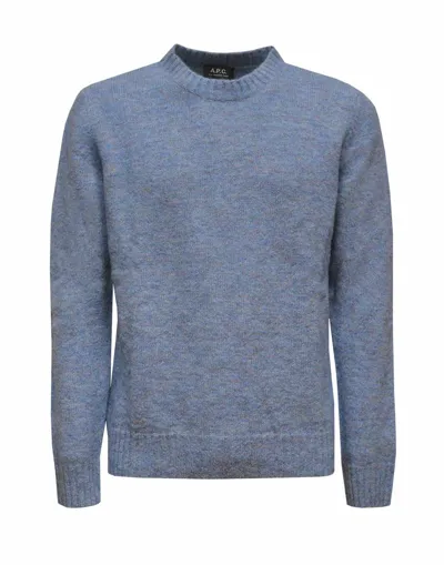 Apc A.p.c. Wool Knitwear. In Sky