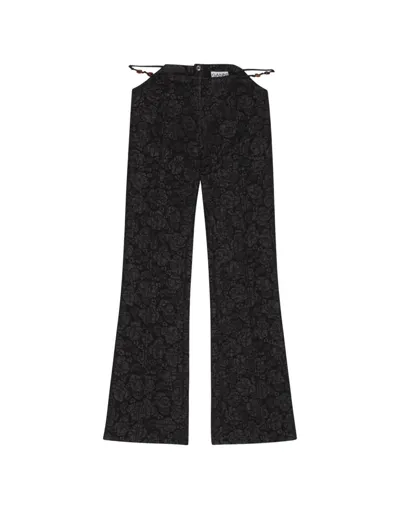 Ganni Pants In Black