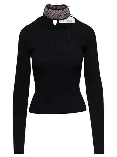 Giuseppe Di Morabito Embellished Knitted Jumper In Black