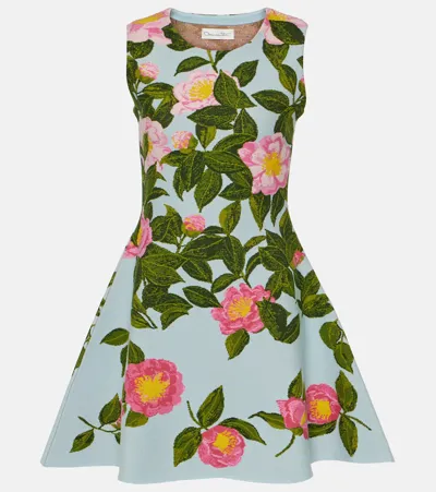 Oscar De La Renta Printed Minidress In Multicoloured