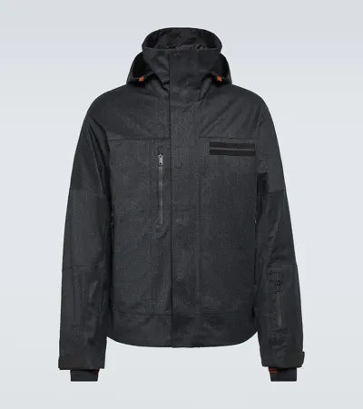 Zegna Techmerino Wool Ski Jacket In Grey