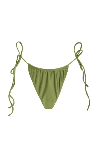 Jade Swim Lana Cheeky Bikini Bottom In Green