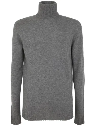 Md75 Cashmere Turtle Neck Sweater In Grey