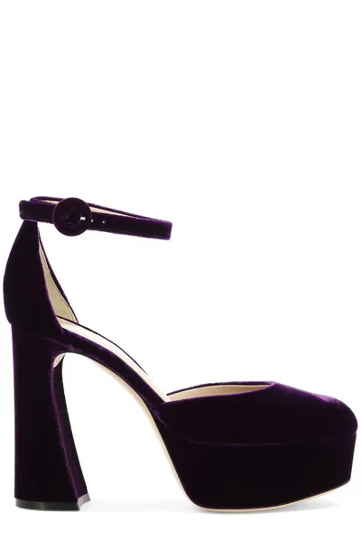 Gianvito Rossi Holly Dorsay Pumps In Purple