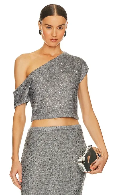 Sovere / Gleam Top In Metallic Silver