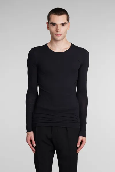 Sapio N22 Semi-sheer Jumper In Black