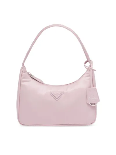 Prada Women's Re-nylon Re-edition 2000 Mini-bag In Pink Gold