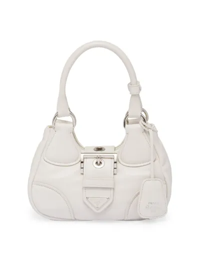 Prada Moon Padded Nappa-leather Bag In White