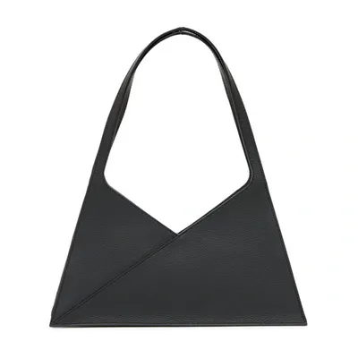 Mm6 Maison Margiela Japanese 6 Satin Shoulder Bag In Black