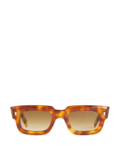 Cutler And Gross Rectangular Frame Sunglasses In Brown