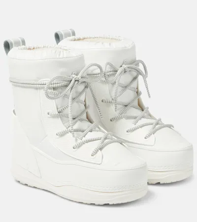 Bogner La Plagne Faux Leather Ankle Boots In White