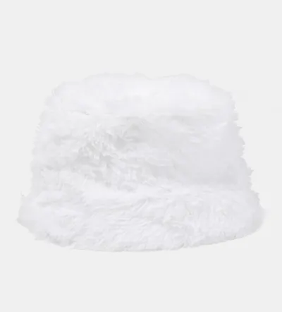 Ruslan Baginskiy Teddy Bucket Hat In White