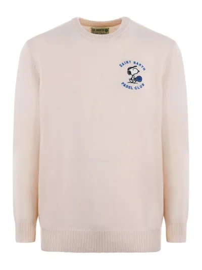 Mc2 Saint Barth Crewneck Long In White