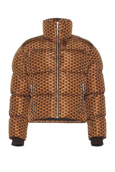 Bally Monogram-print Padded Jacket In Mixed Colours