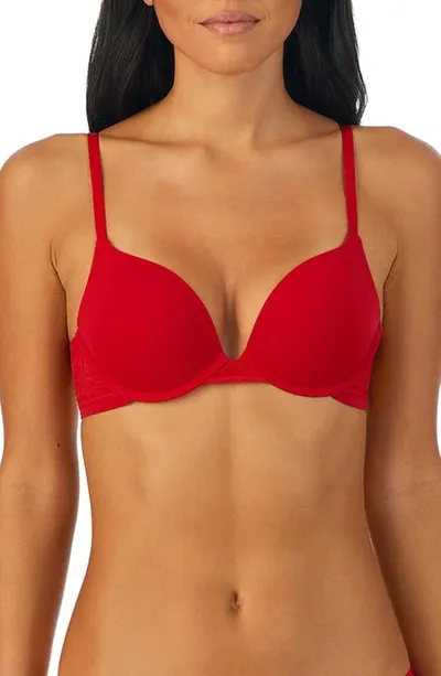 On Gossamer Sleek Micro Push-up Bra In Salsa