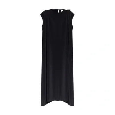 Vetements Logo Detail Sleeveless Maxi Dress In Black