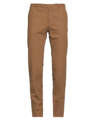 Pt Torino Man Pants Brown Size 36 Modal, Cotton, Elastane In Braun