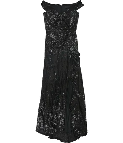 Pre-owned Tadashi Shoji Damen Pailletten Kleid