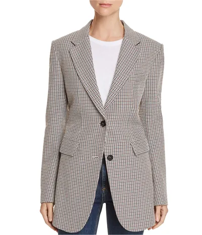 Pre-owned Theory Damen Super Geschnürt Kariert Jacke Blazer