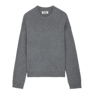 Zadig & Voltaire Marko Wool Jumper In Grey