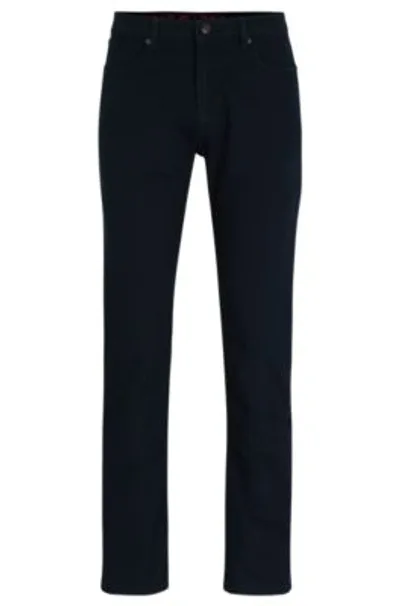 Hugo Slim-fit Jeans In Comfort-stretch Denim In Dark Blue