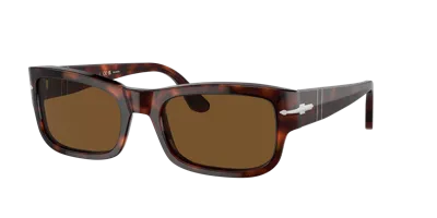 Persol Unisex Sunglasses Po3326s In Brown Polarized