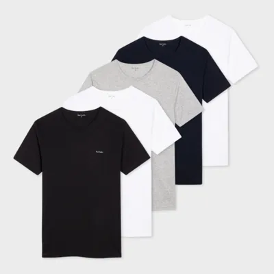 Paul Smith Men T Shirt 5 Pack In Multicolor