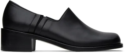 Amomento Black Rounded Loafers