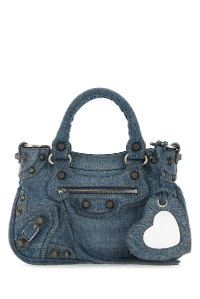 Balenciaga Neo Cagole Small Tote Bag In Blue