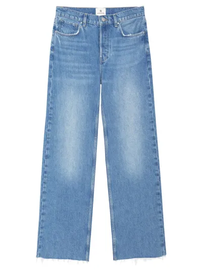 Anine Bing Hugh Wide-leg Jeans In Panama Blue