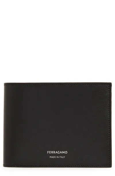 Ferragamo Classic Leather Bifold Wallet In Black